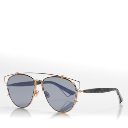 Christian Dior Technologic Sunglasses Gold Blue 3 of 8