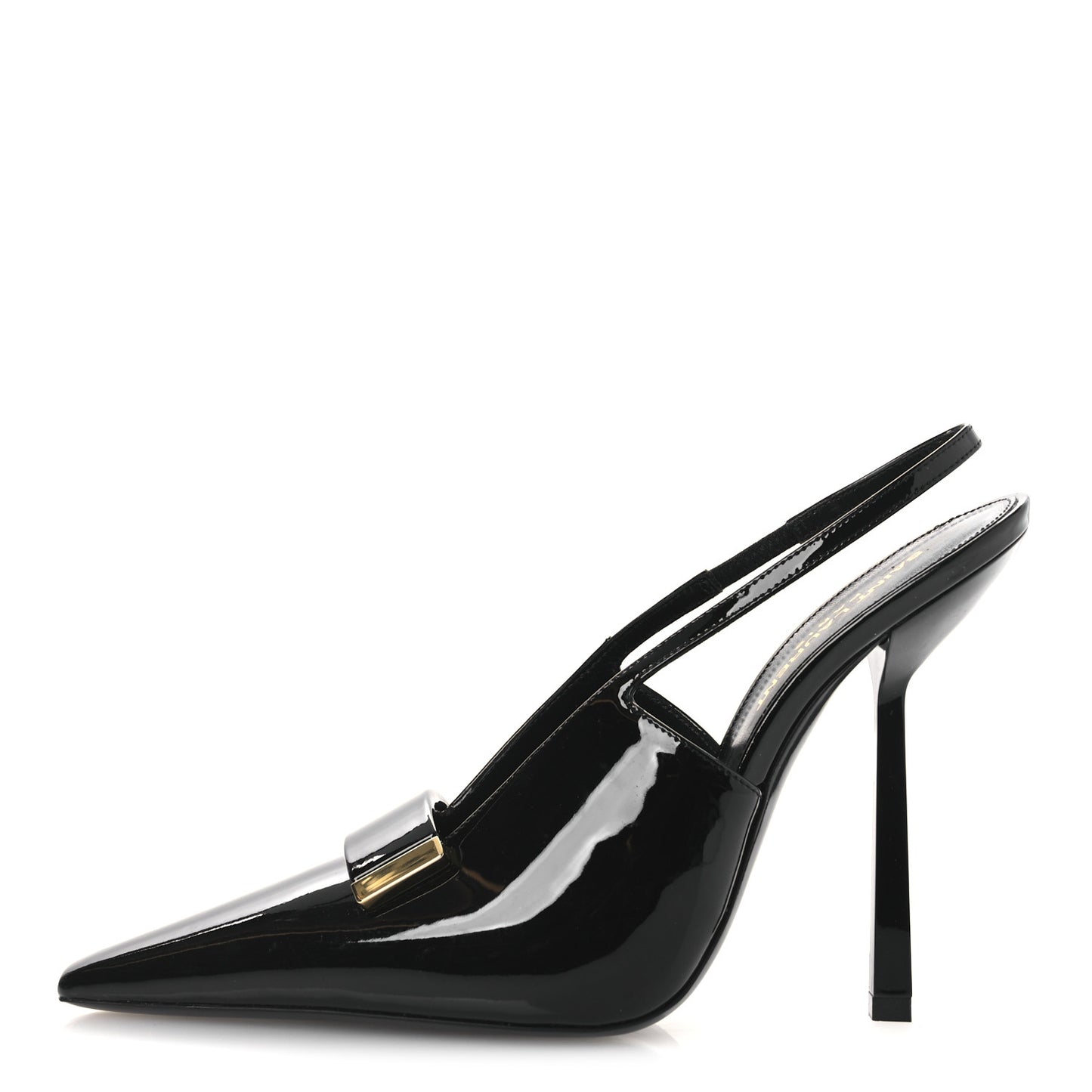 Vernice Grupy Madame 115mm Slingback Pumps 38 Black