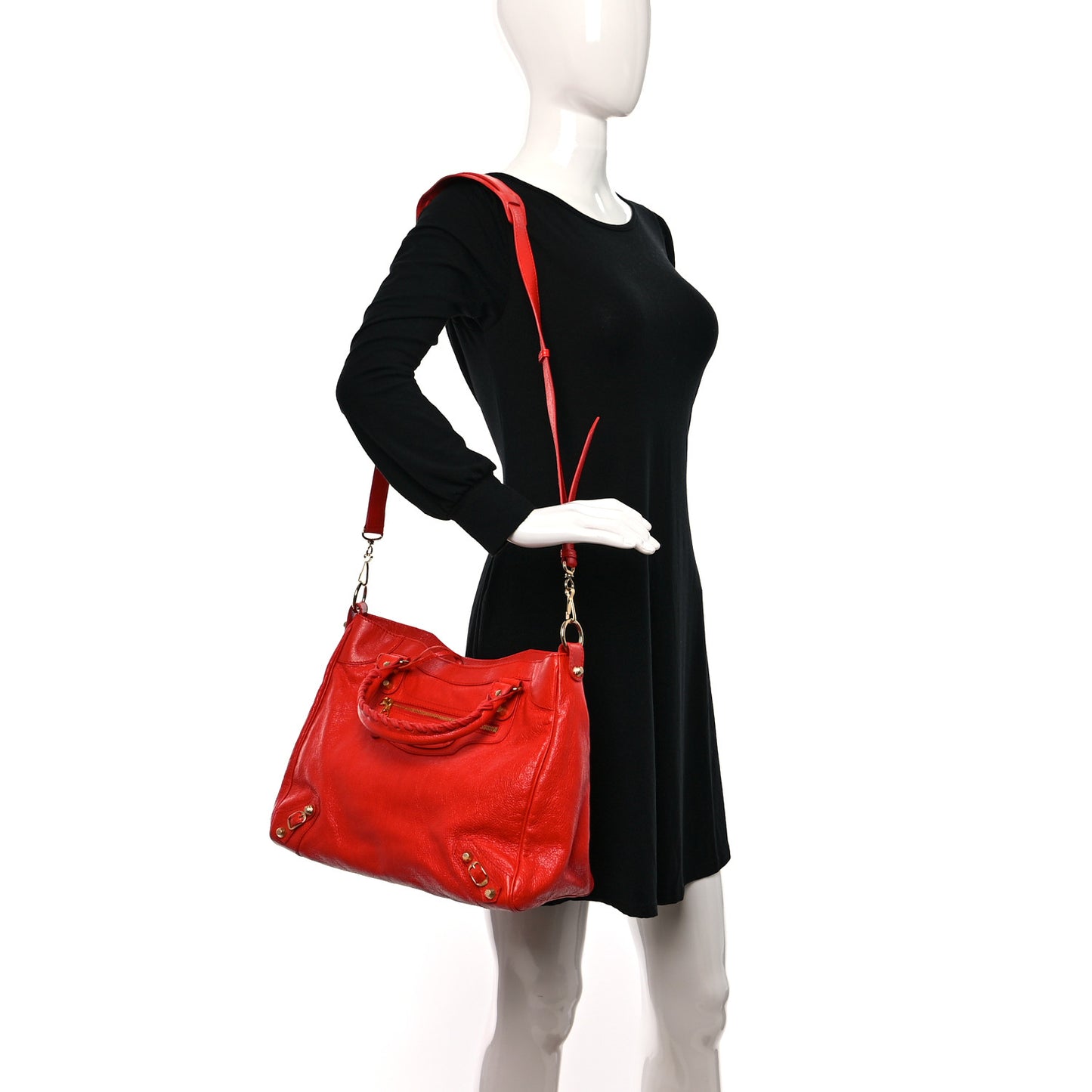 Agneau Giant 12 Gold Hardware Velo Rouge Cardinal