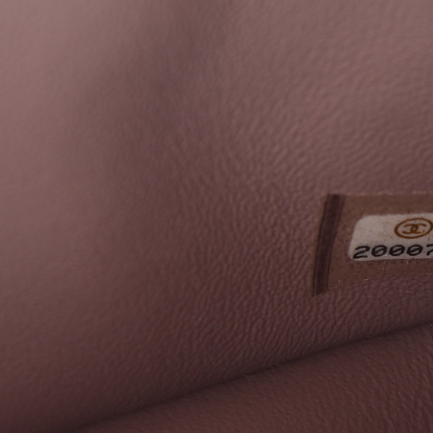 Caviar Quilted Mini Square Flap Taupe