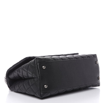 Chanel Caviar Lizard Quilted Small Coco Handle Flap Black 4 of 10