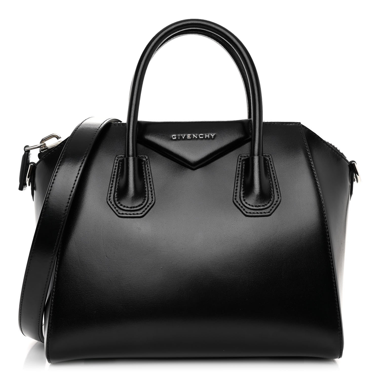 Givenchy Shiny Lord Calfskin Small Antigona Black 1 of 9