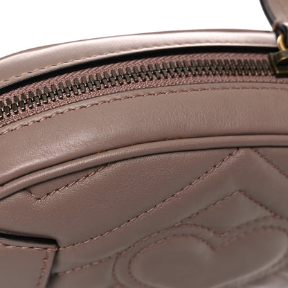 Gucci Calfskin Matelasse GG Marmont Belt Bag 95 38 Porcelain Rose 17 of 22