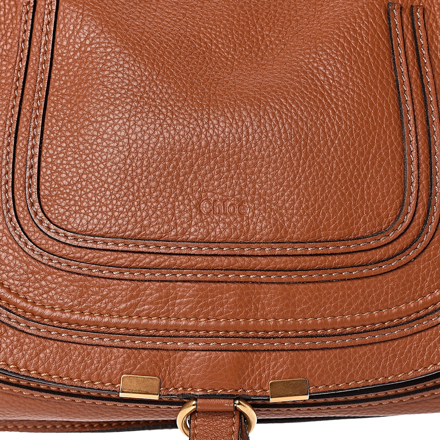 Calfskin Medium Marcie Satchel Tan