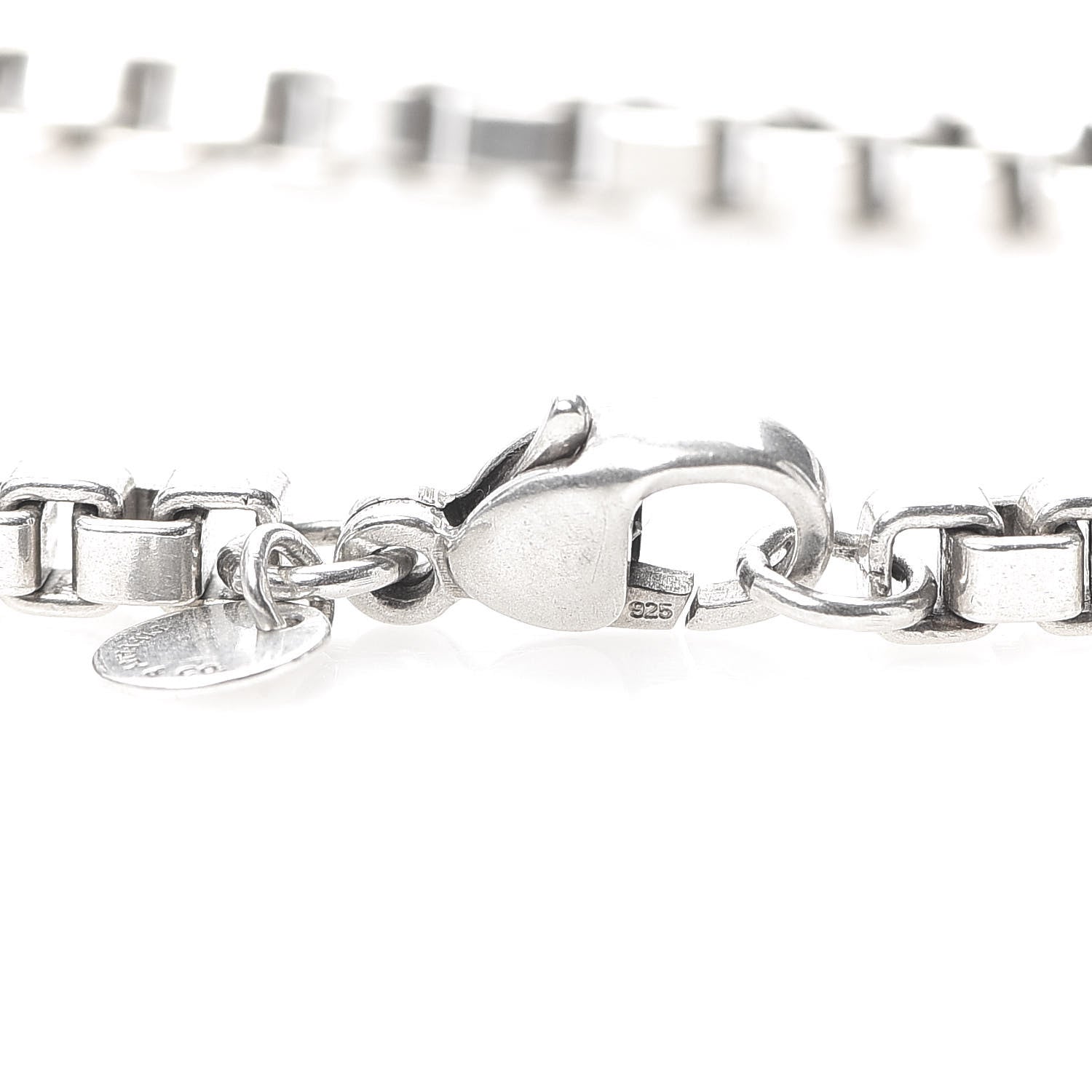 Tiffany Sterling Silver 4mm Venetian Link Bracelet 4 of 7