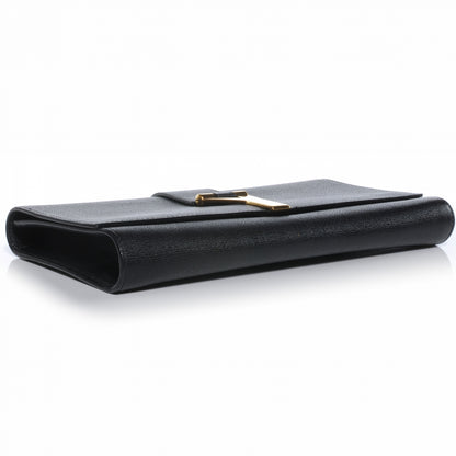 Saint Laurent Textured Leather ChYc Clutch Black 4 of 6