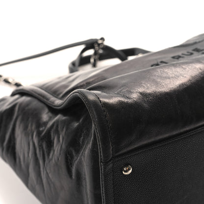 Chanel Glazed Calfskin Medium Deauville Tote Black 9 of 12