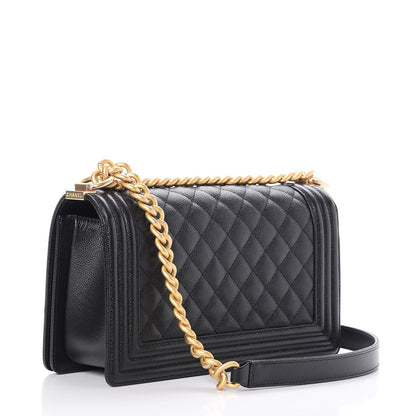 Chanel Caviar Quilted Medium Boy Flap Black 3 of 8