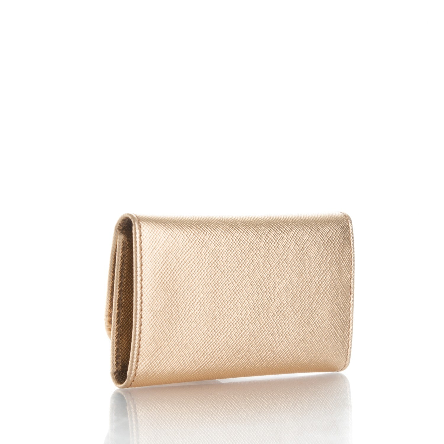 Prada Saffiano Metal 6 Key Holder Platino 3 of 6