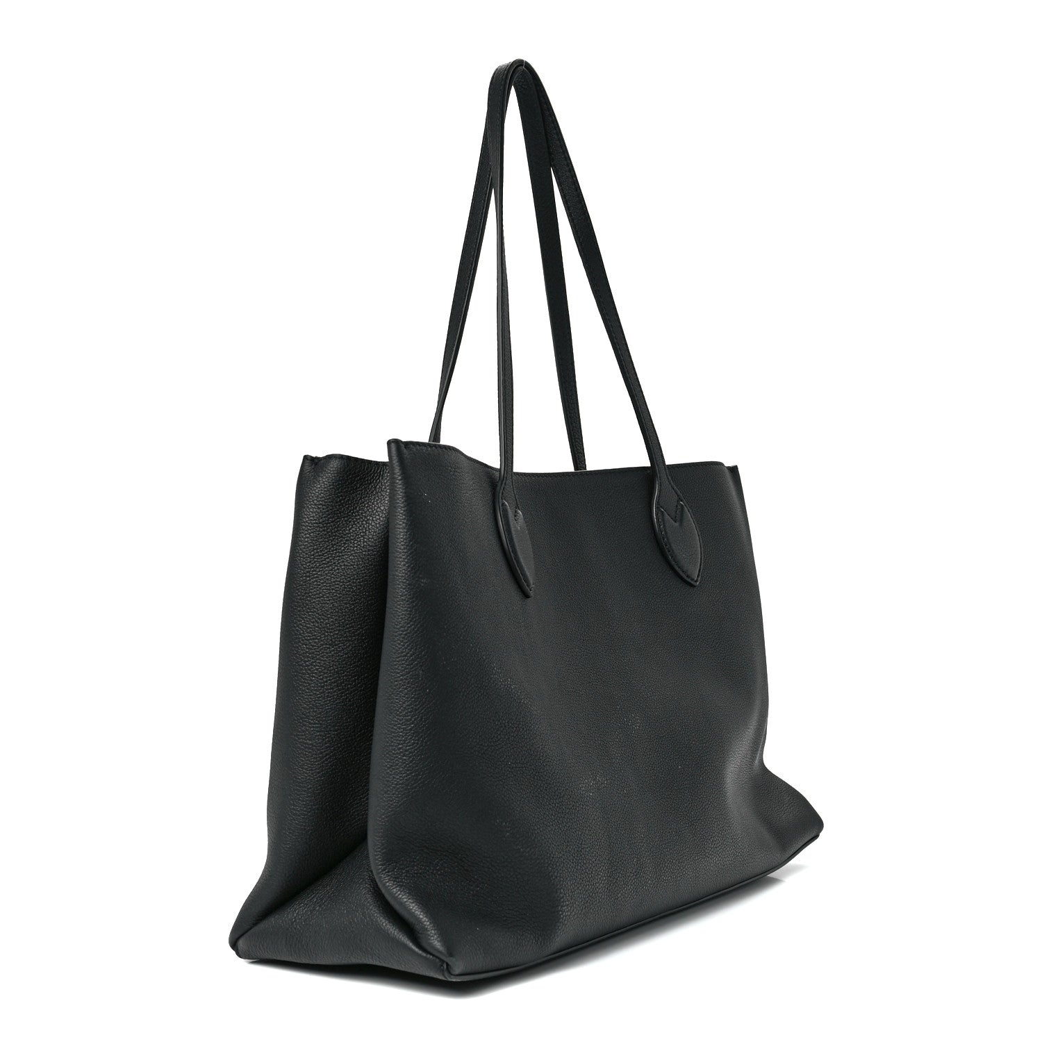 Louis Vuitton Grained Calfskin Lockme Shopper Black 3 of 10