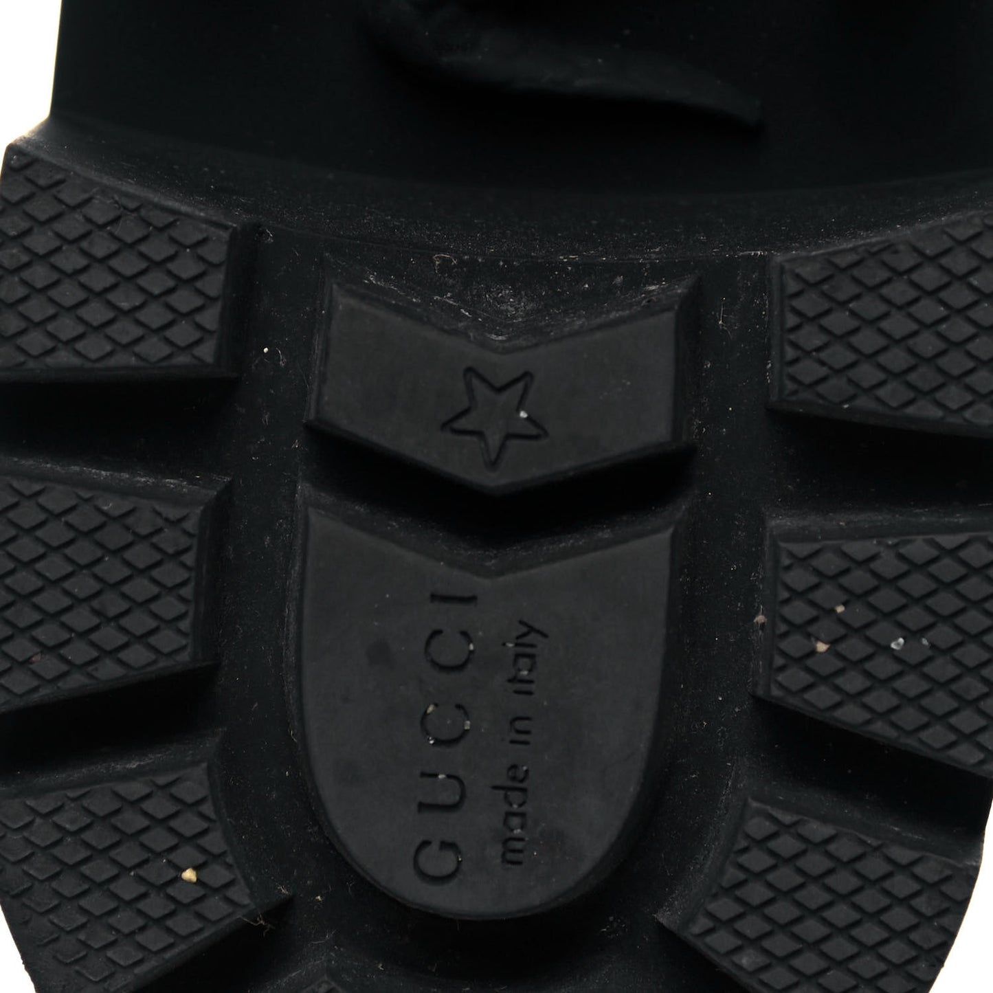Calfskin Crystal GG Trip Chelsea Ankle Boots 37 Black