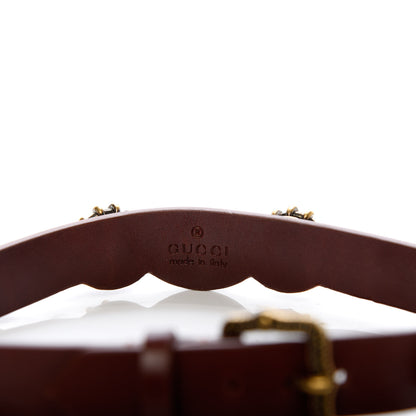 Gucci Calfskin Crystal Feline Head Choker Red 3 of 4