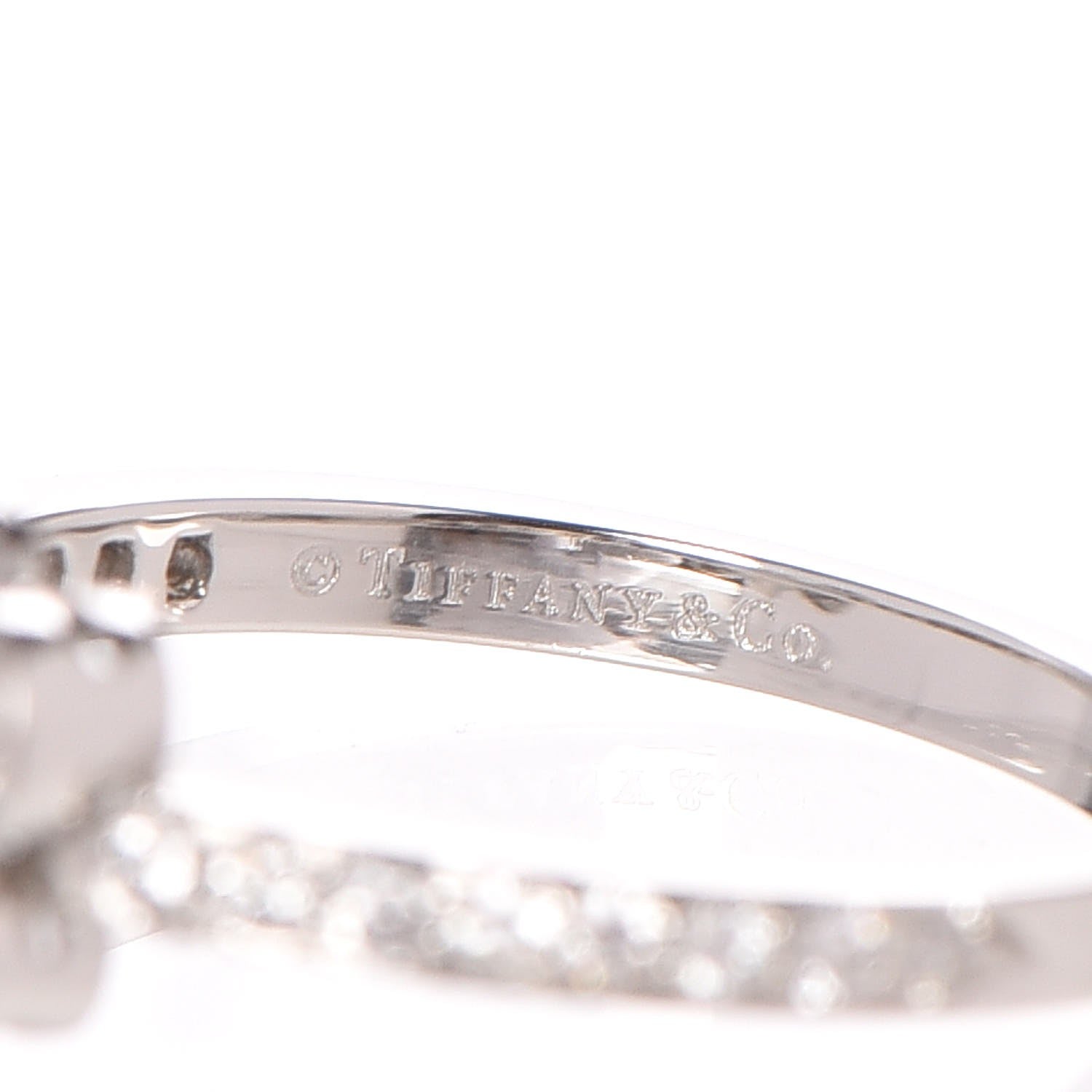 Tiffany Platinum Diamond Enchant Butterly Ring 49 5 4 of 5