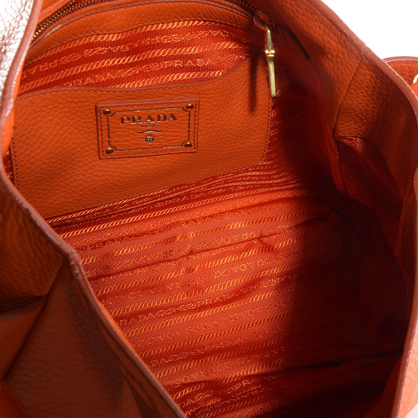 Vitello Daino Double Pocket Hobo Papaya