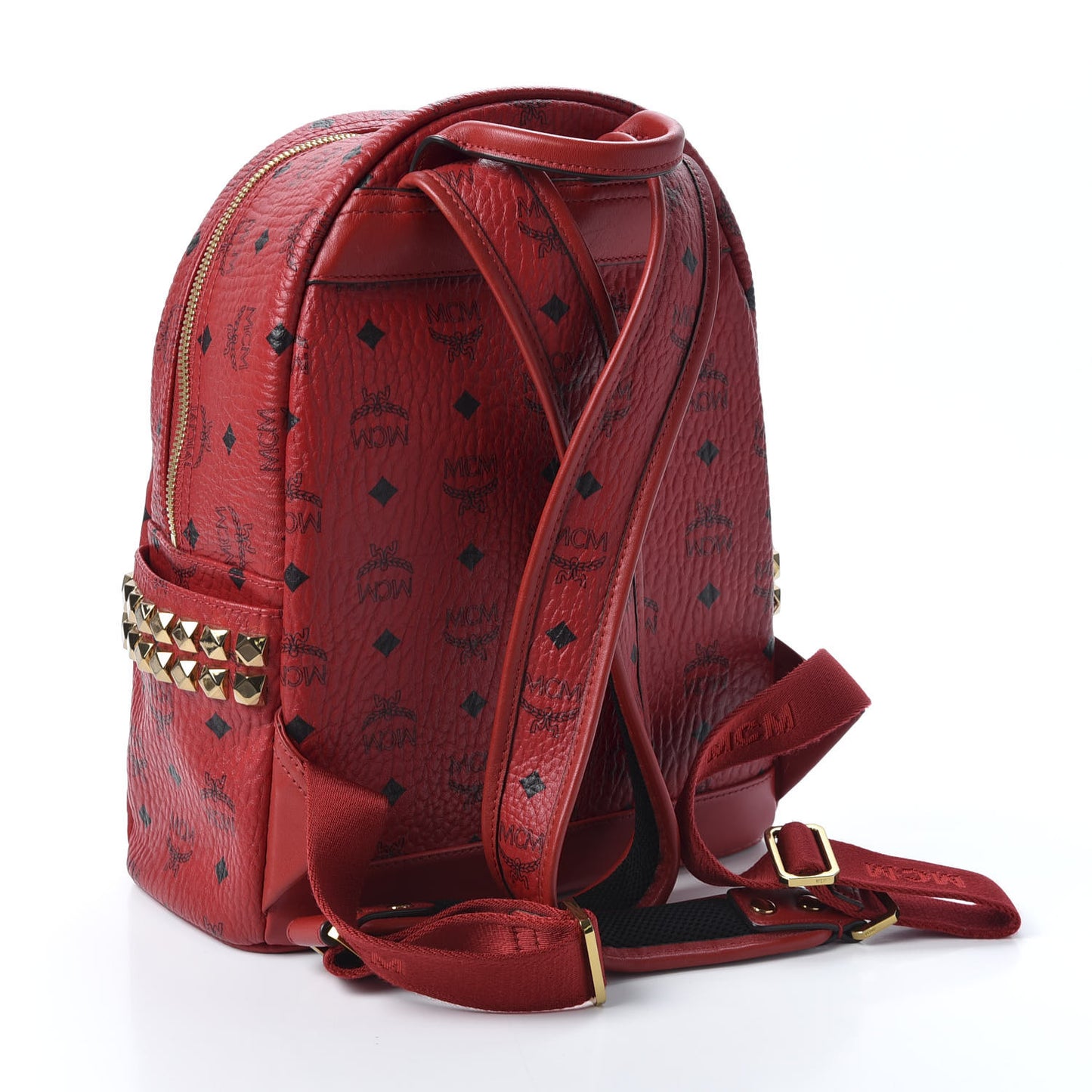 Visetos Small Side Stud Stark Backpack Red