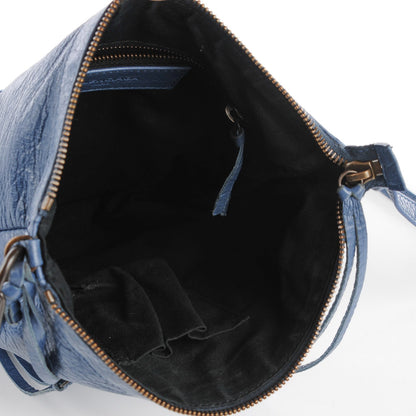 Balenciaga Agneau Classic Hardware Flat Crossbody Bleu Persan 4 of 11
