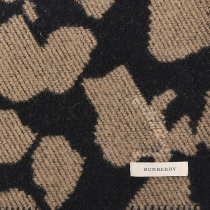Burberry Wool Cashmere Jacquard Animal Print Scarf Camel 3 of 4