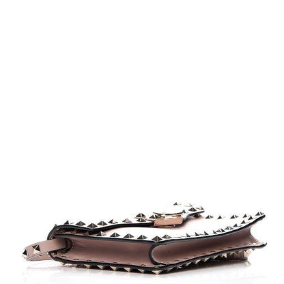 Valentino Garavani Vitello Rockstud Shoulder Flap Bag Poudre 4 of 7