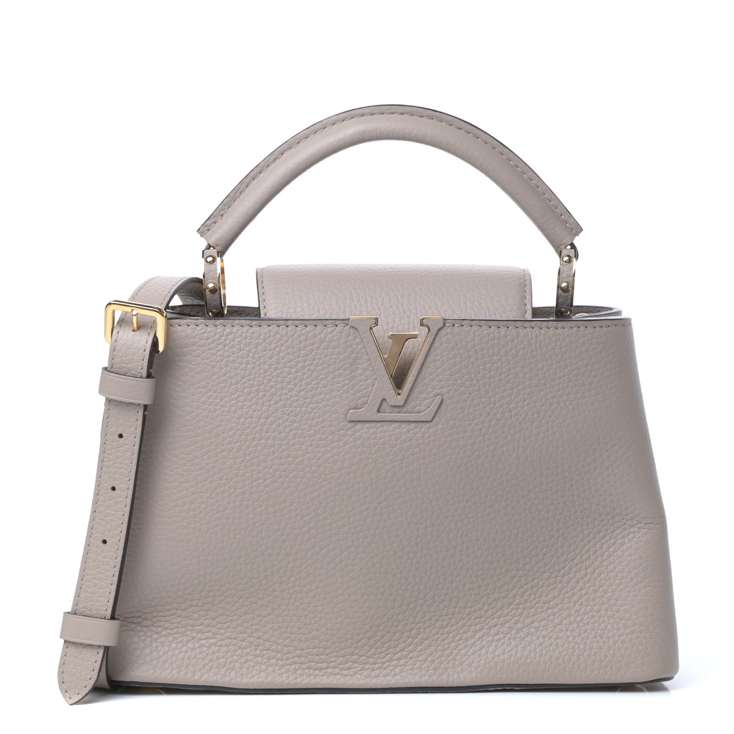 Louis Vuitton Taurillon Capucines BB Galet 1 of 8