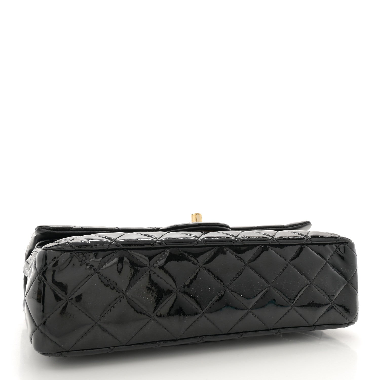 Chanel Patent Quilted Medium Double Flap Black 4 of 11