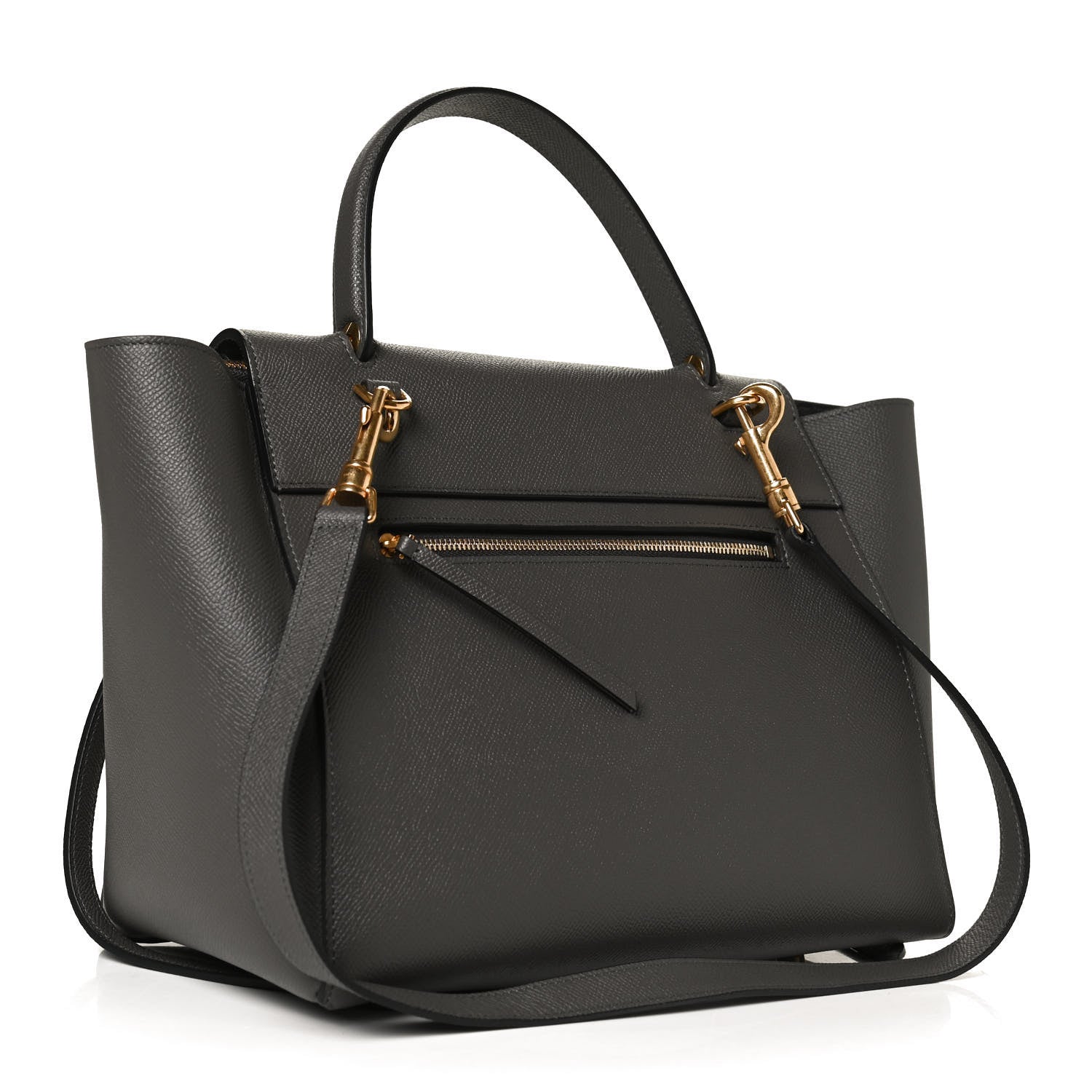 Celine Grained Calfskin Mini Belt Bag Grey 3 of 13