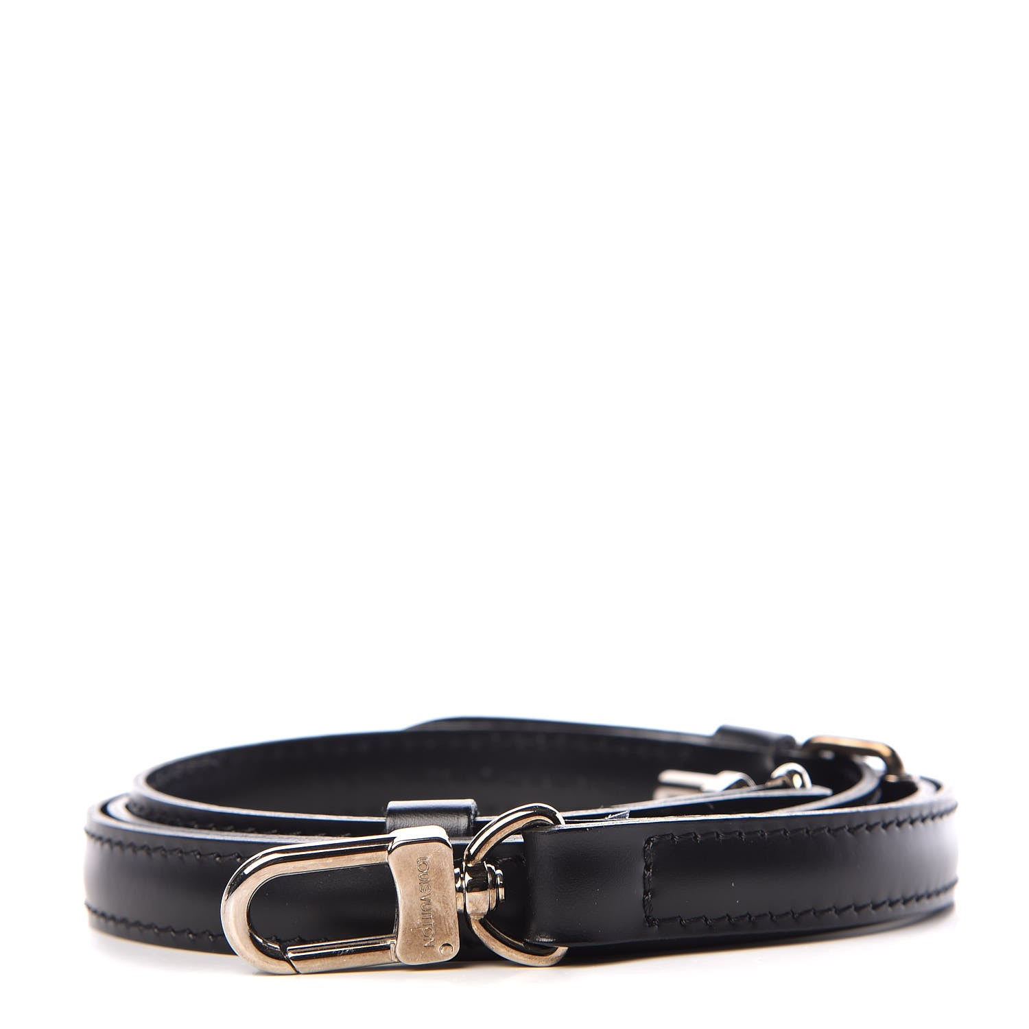 Louis Vuitton Calfskin 16mm Adjustable Shoulder Strap Black 1 of 6
