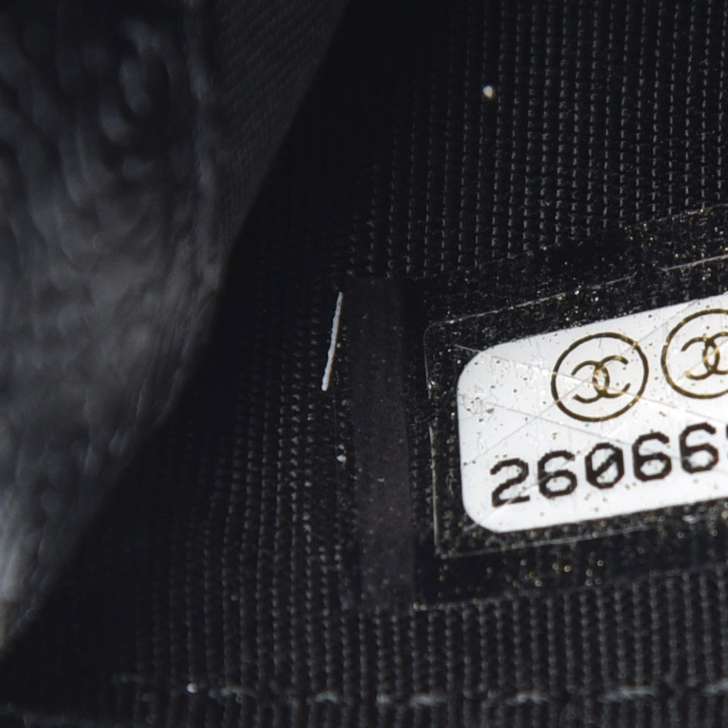 Chanel Calfskin Camellia Embossed Quilted Card Holder Black 8 of 9