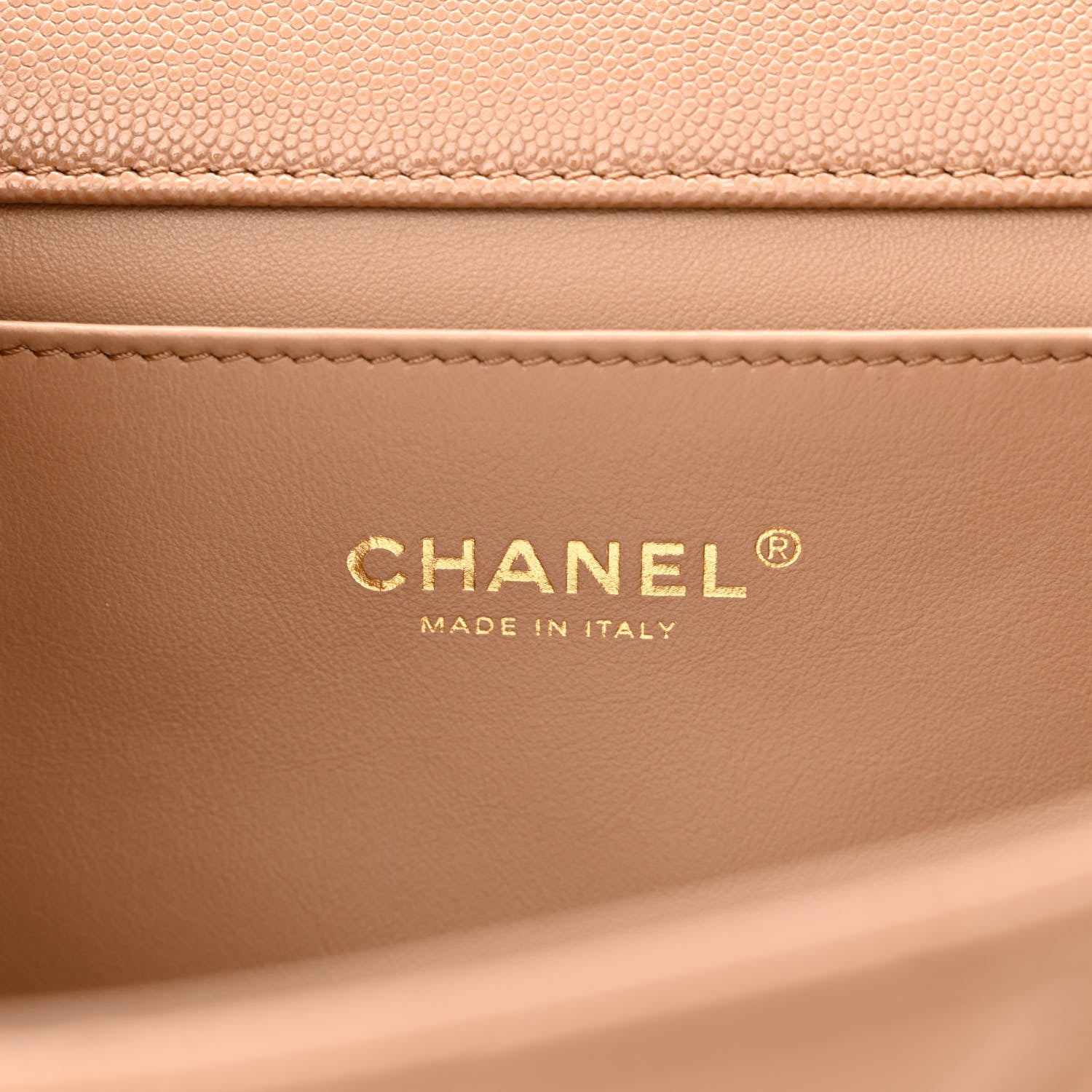 Chanel Caviar Quilted Coco First Flap Beige 6 of 11