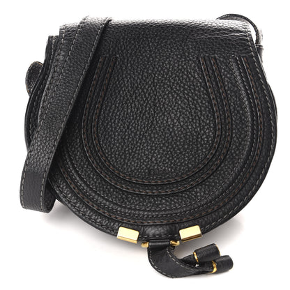 Chloe Calfskin Mini Marcie Round Crossbody Bag Black 1 of 11