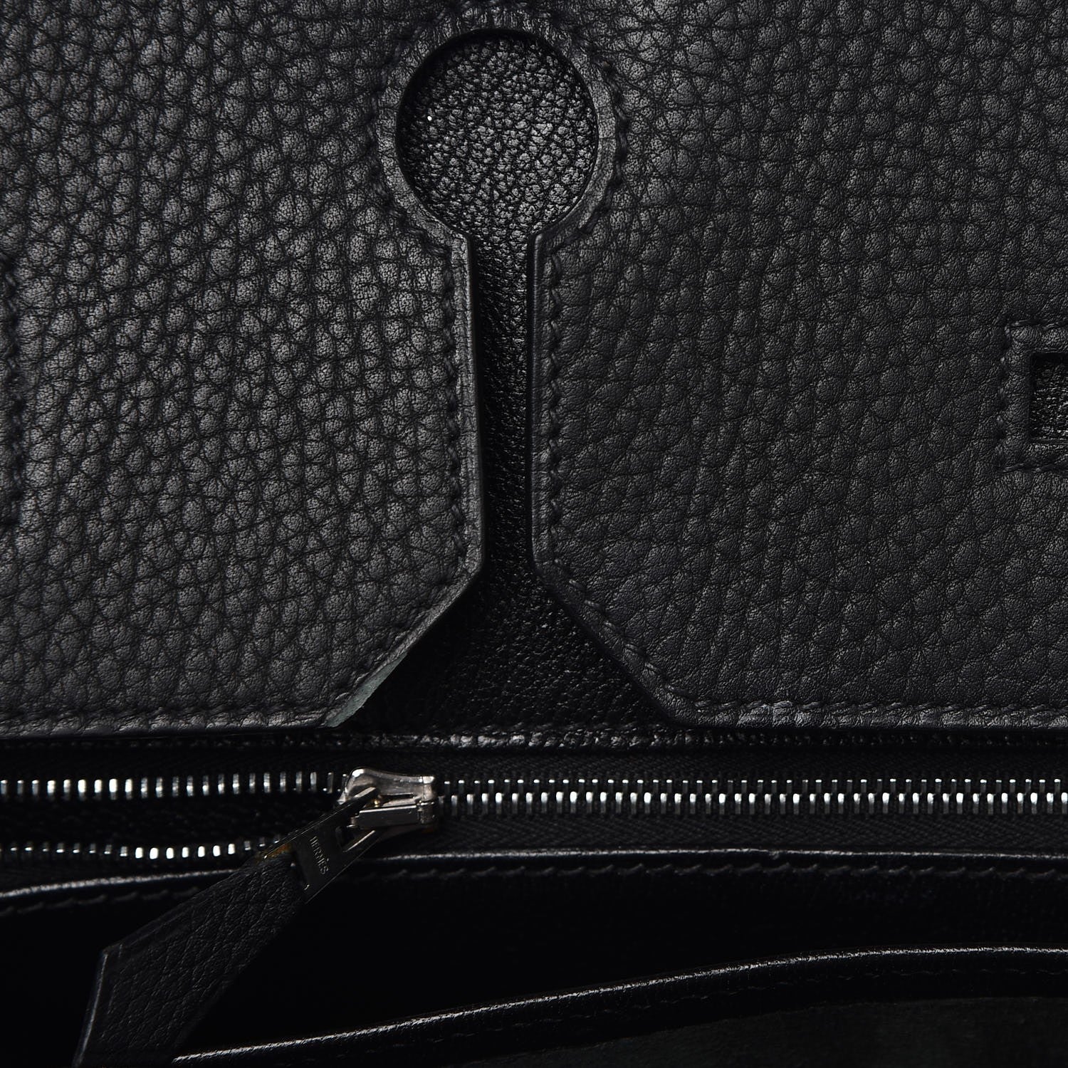 Hermes Taurillon Clemence Birkin 40 Black 27 of 36