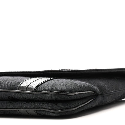 Gucci Monogram Satchel Black 10 of 10