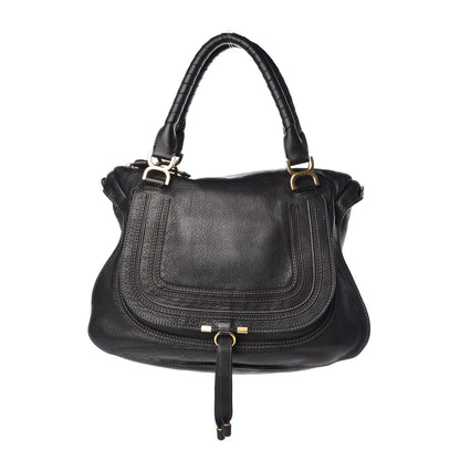 Chloe Calfskin Large Marcie Satchel Black 1 of 7