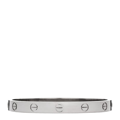 Cartier 18K White Gold LOVE Bracelet 16 2 of 9