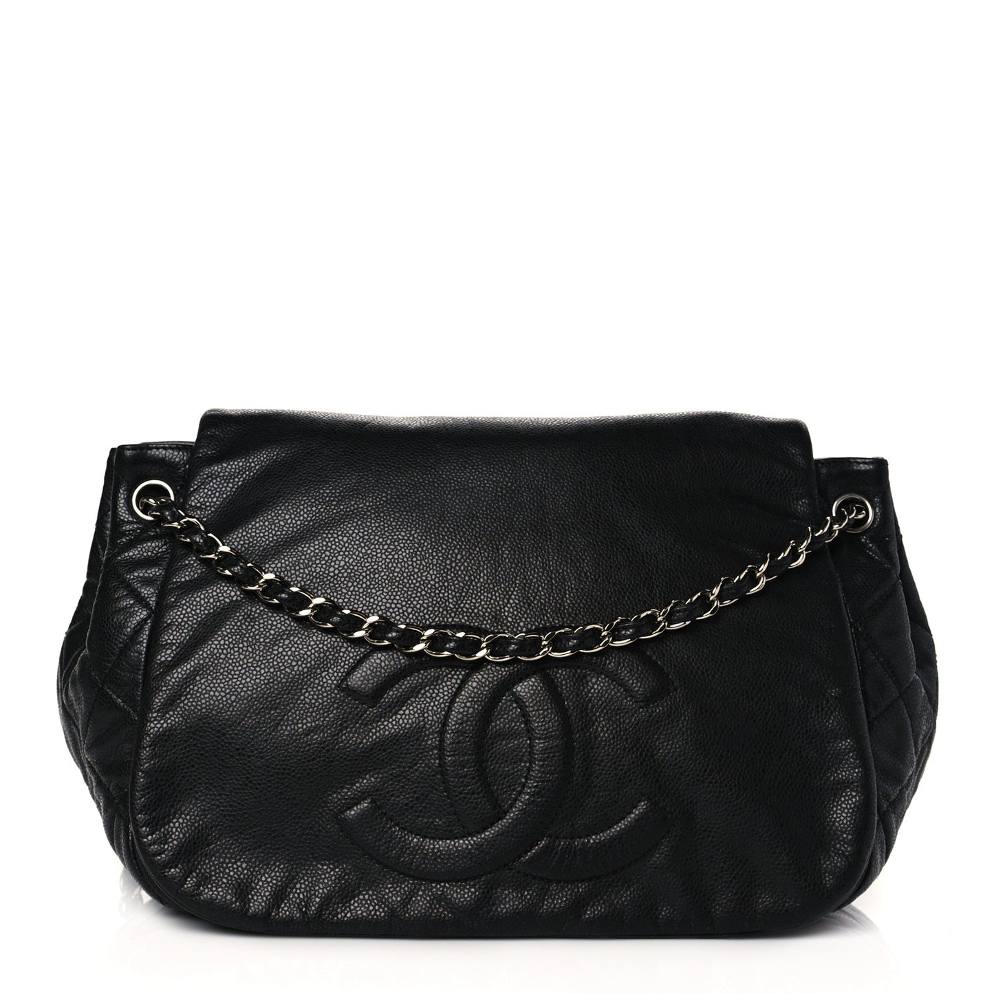 Caviar Timeless CC Accordion Flap Black