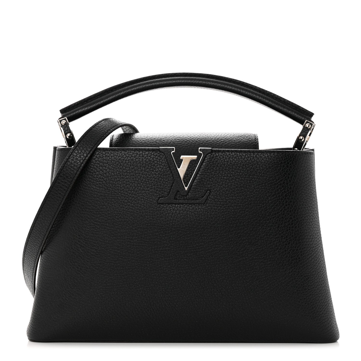 Louis Vuitton Taurillon Capucines PM Black 1 of 12