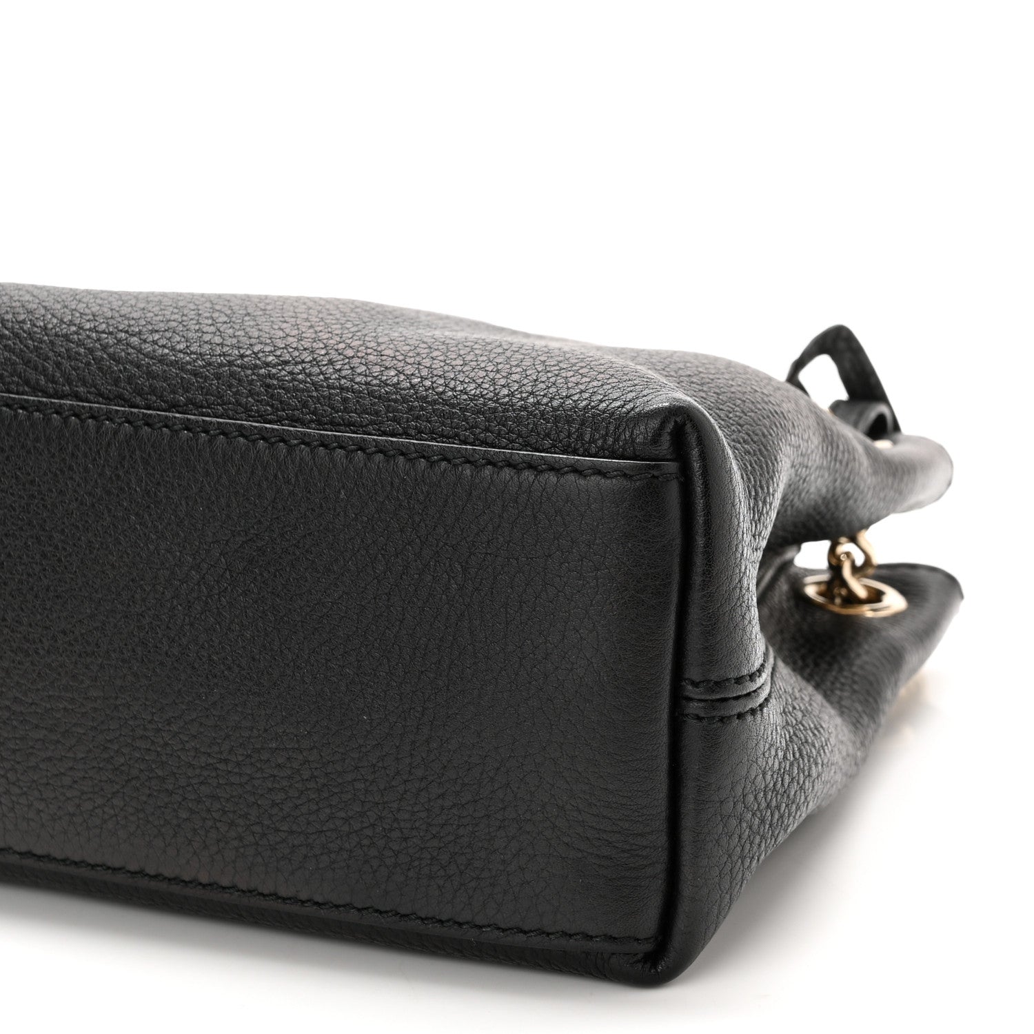 Gucci Pebbled Calfskin Small Soho Chain Shoulder Bag Black 10 of 10