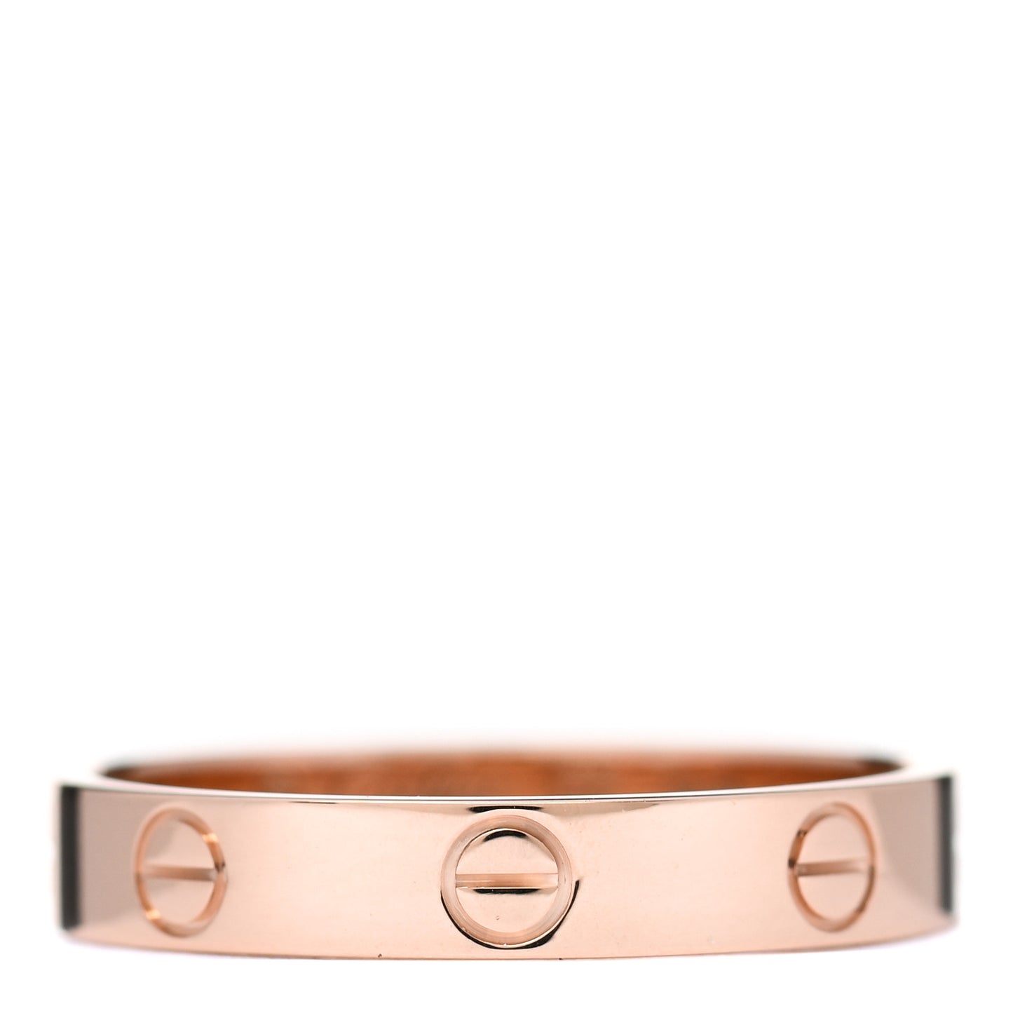 18K Pink Gold 3.5mm LOVE Wedding Band Ring 58 8.5