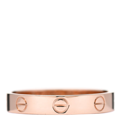 Cartier 18K Pink Gold 3.5mm LOVE Wedding Band Ring 58 8.5 1 of 5
