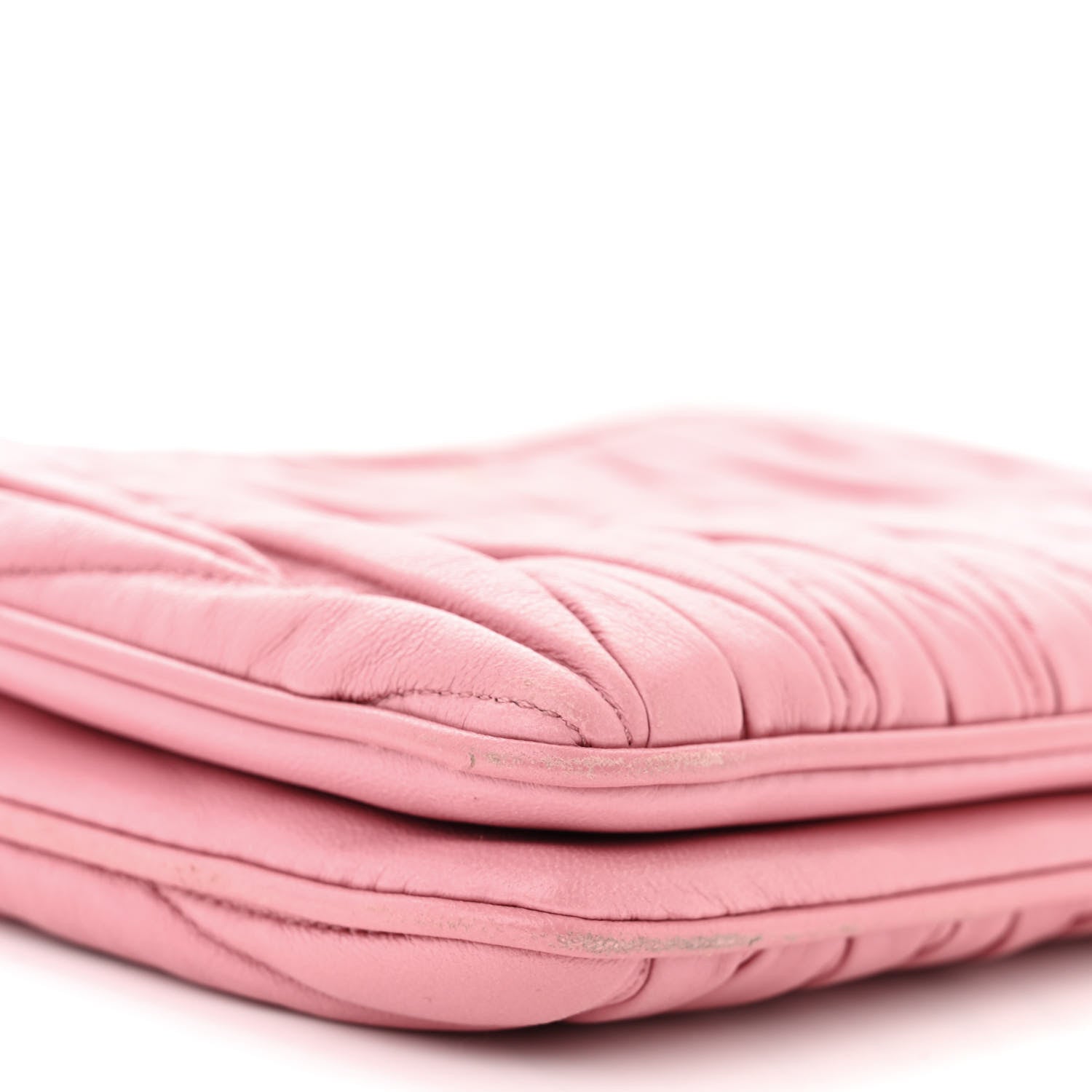 Miu Miu Nappa Matelasse Double Zip Shoulder Bag Orchid Pink 11 of 13