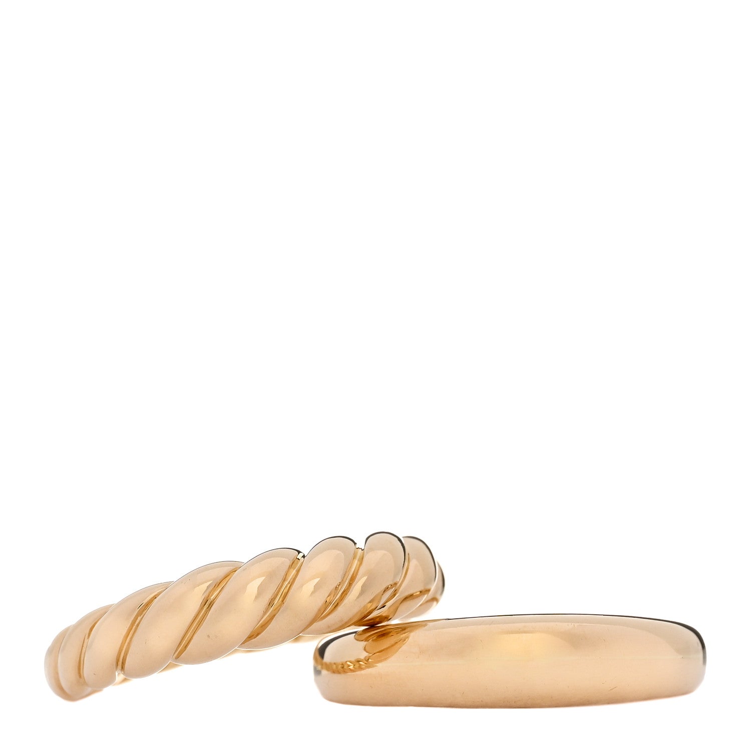 David Yurman 18K Yellow Gold Pure Form Stack Rings 60 9 4 of 6
