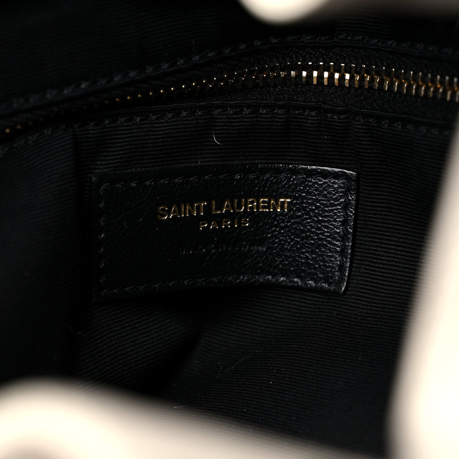 Saint Laurent Lambskin Matelasse Monogram Joe Backpack Cream 6 of 15