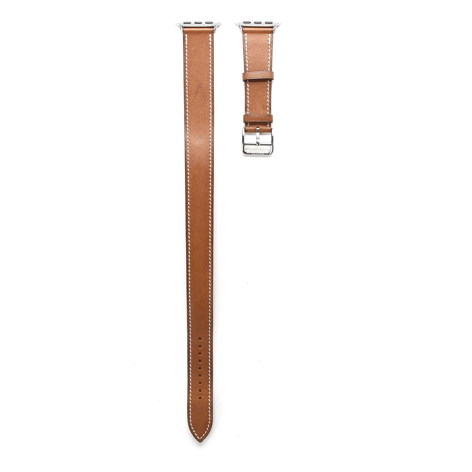Hermes Barenia 40mm Apple Watch Double Tour Band Fauve 2 of 16
