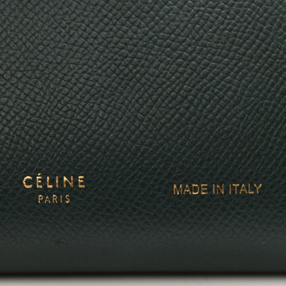 Celine Grained Calfskin Small Multifunction Strap Wallet Dark Green 6 of 8