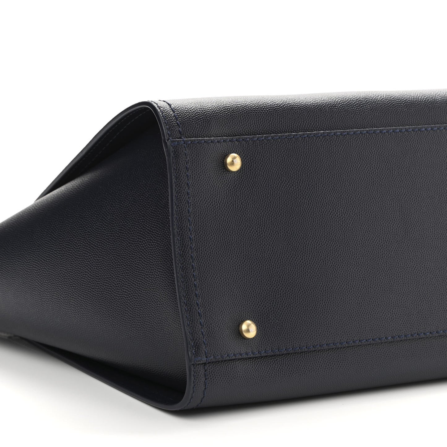 Caviar Small Studded Deauville Tote Navy