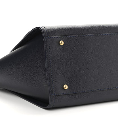Chanel Caviar Small Studded Deauville Tote Navy 9 of 11