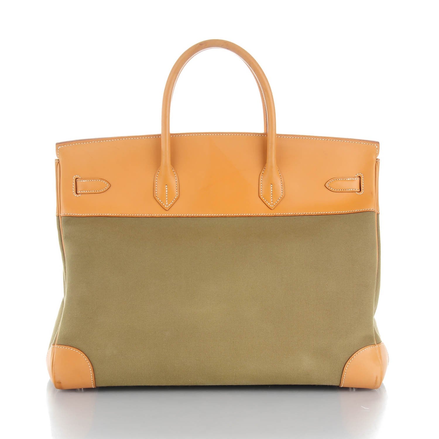 Hermes Natural Barenia Toile Birkin 40 4 of 32