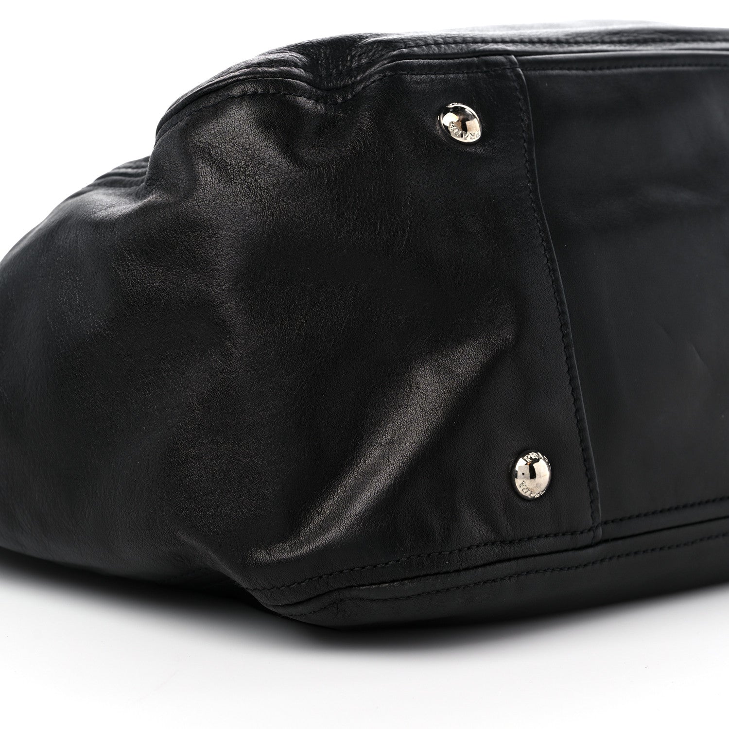 Prada Soft Calf Satchel Black 7 of 8
