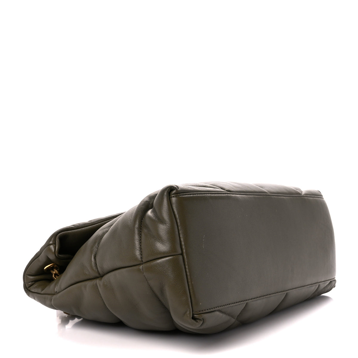 Saint Laurent Lambskin Quilted Small Loulou Puffer Monogram Chain Satchel Dark Ganache 5 of 13
