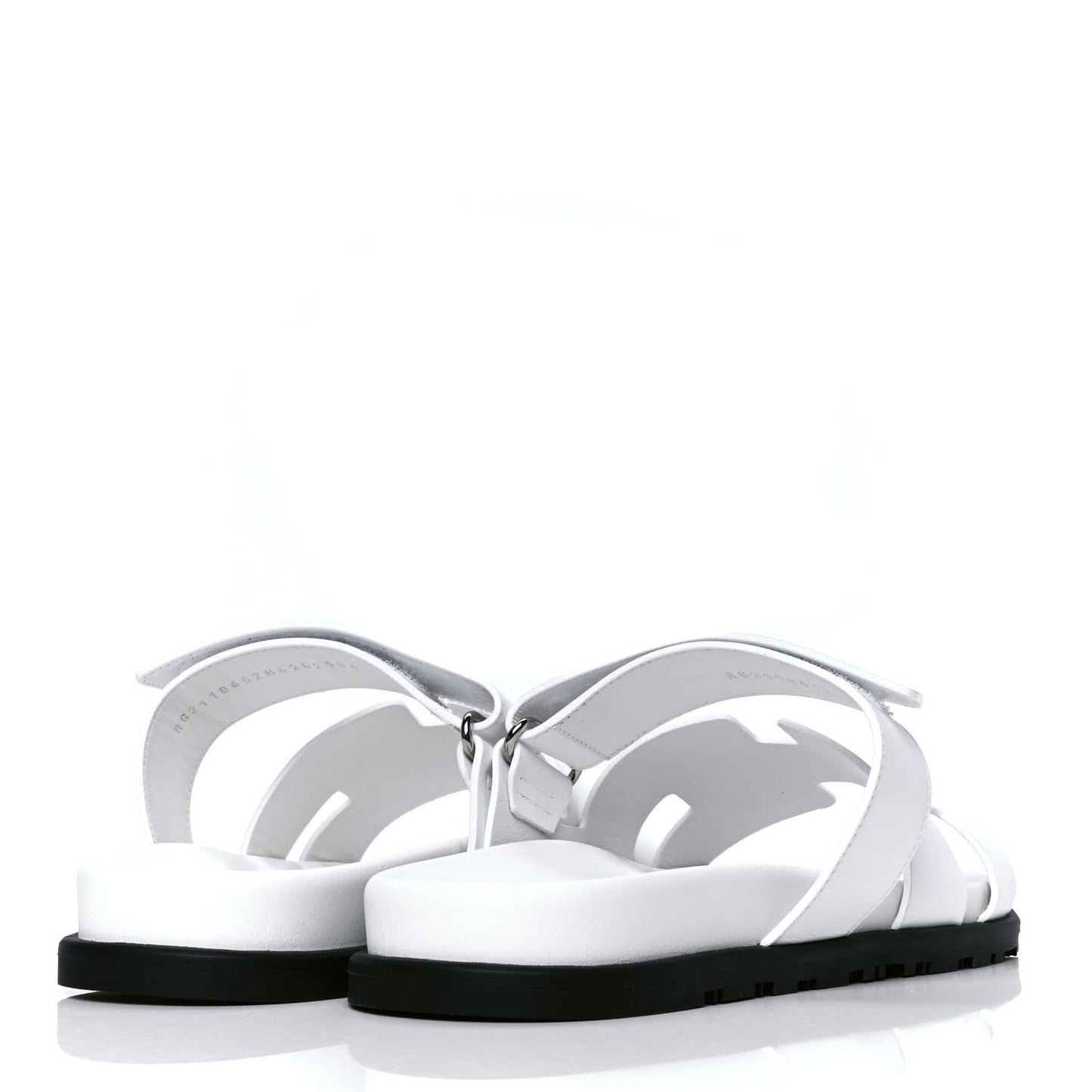 Calfskin Mens Chypre Sandals 42 White