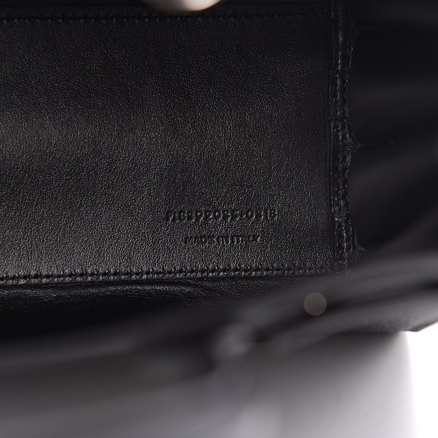 Grained Calfskin Nano Sac De Jour Black